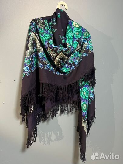 Павловопосадский платок шерсть