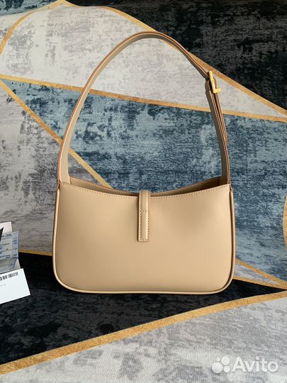 Сумка бежевая ysl Saint Laurent Le 5 a 7