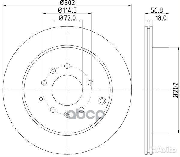 Диск тормозной зад ND5026K nisshinbo