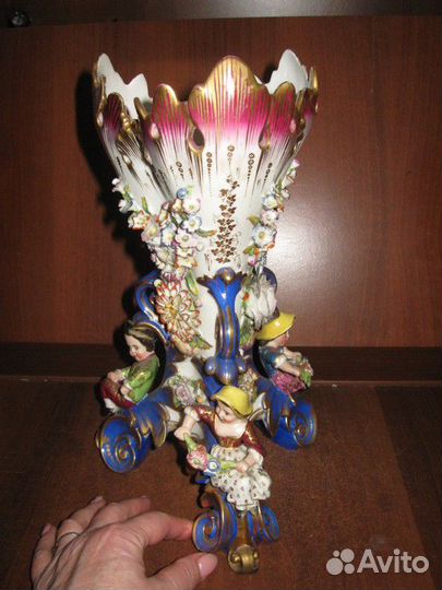 Шикарная фарфоровая ваза. Франция Германия