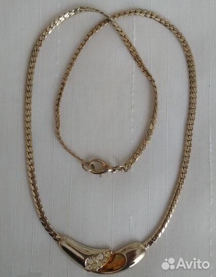 Подвеска кулон цепь плоская винтаж времен СССР