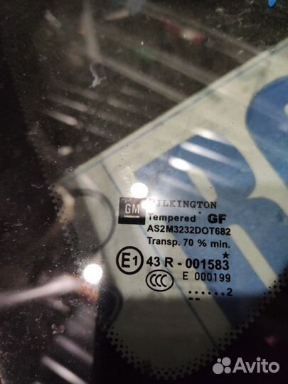 Стекло глухое заднее левое Opel Astra J хэтчбек