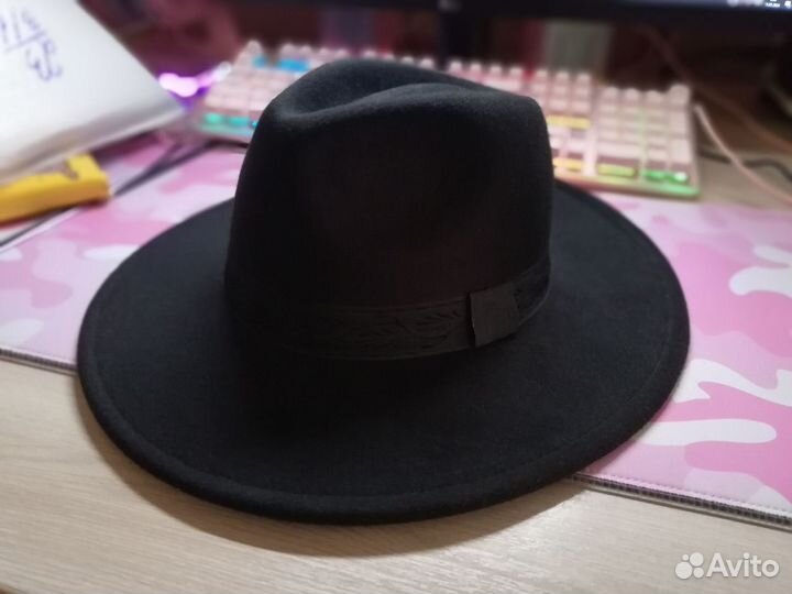 Чёрная шляпа женская hm