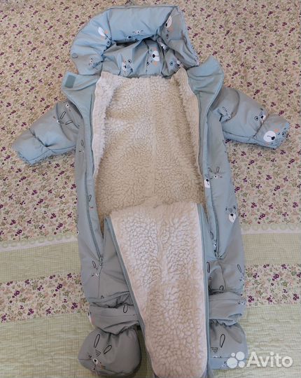 Комбинезон-трансформер зимний и демисезонный 74-80