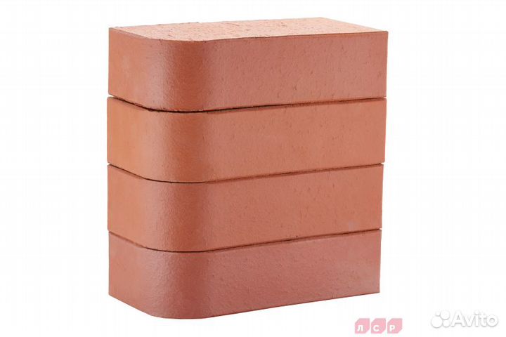 Кирпич печной одинарный красный угловой R-60 М500