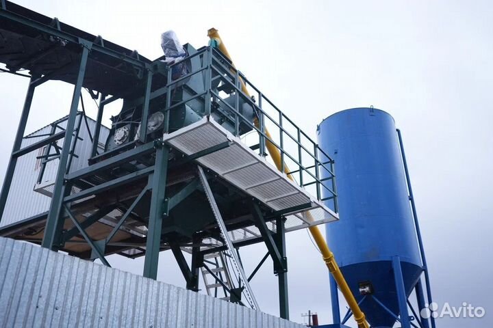 Бетонный завод ленточный 54 м3