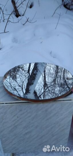 Зеркало,вышитая картина времен СССР