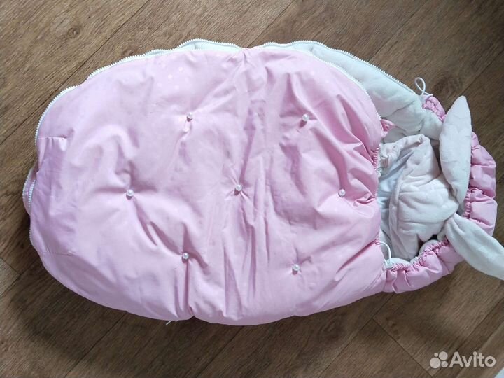 Конверт на выписку для девочки осень -зима