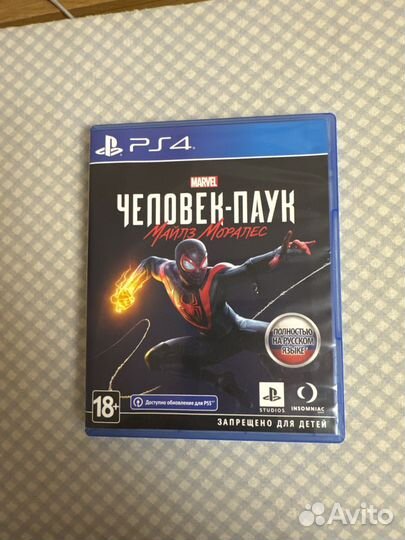 Игра для ps4 человек паук Майлз Моралес
