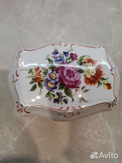 Шкатулка фарфоровая винтаж ГДР