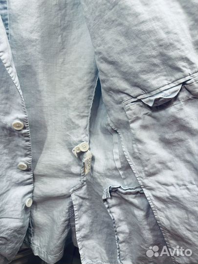 Пиджак 100% лен мужской 46 48