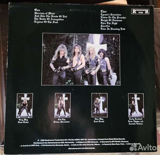 Tyrant legions OF THE dead 1985 1 press LP