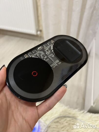 Беспроводная зарядка Baseus Simple 2in1