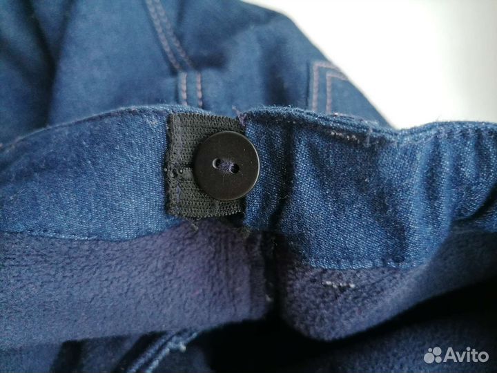Джинсы утепленные для девочки 86-92 на флисе