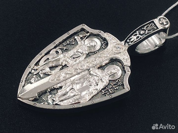 Икона Георгий Победоносец и Александр Невский(914)