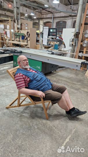 Шезлонг деревянный