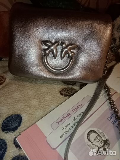 Сумка натуральная кожа pinko