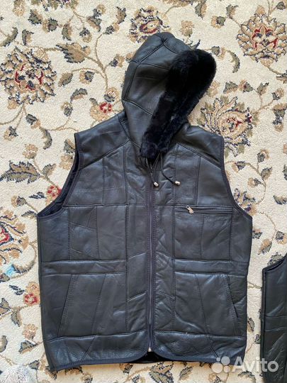 Безрукавки из натуральной овчины