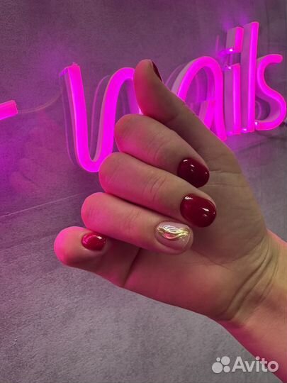 Маникюр, наращивание, крейзи дизайн