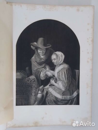 Антикварная книга 1862 г. Галерея королевы