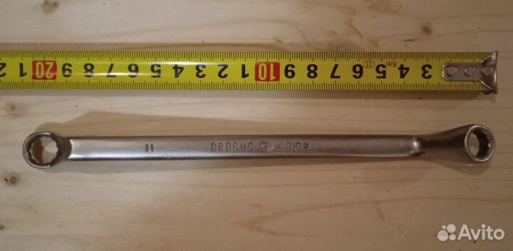 Ключ накидной коленчатый 10-11мм CrV