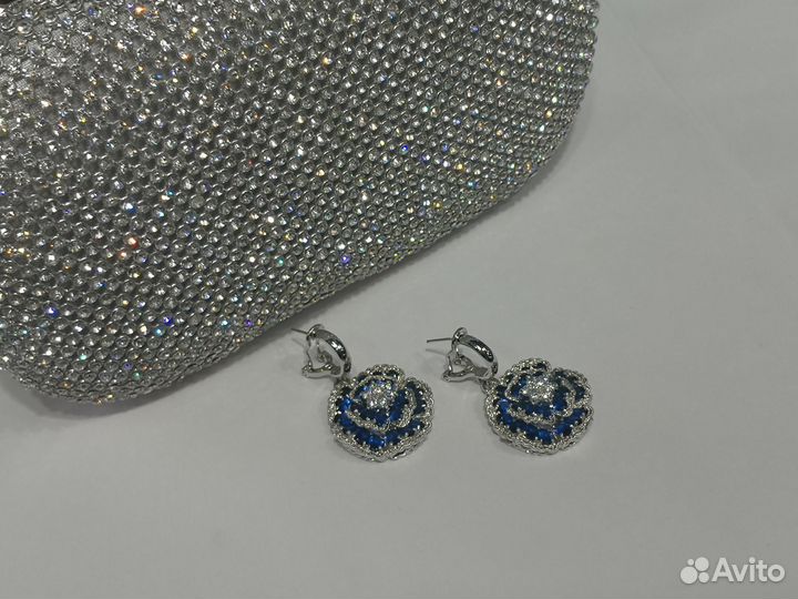 Комплект бижутерии Подвеска, Серьги и кольцо