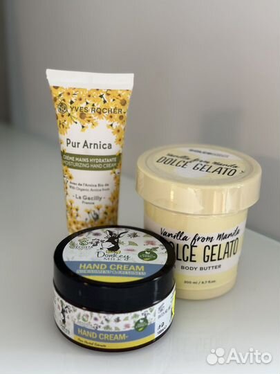 Кремы для рук и тела новые