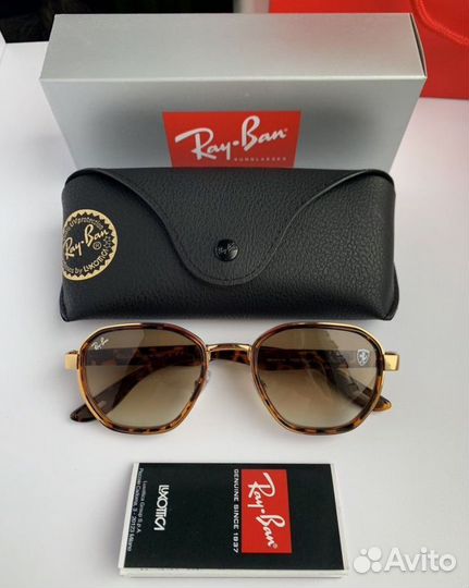 Очки ray ban ferrari коричневые