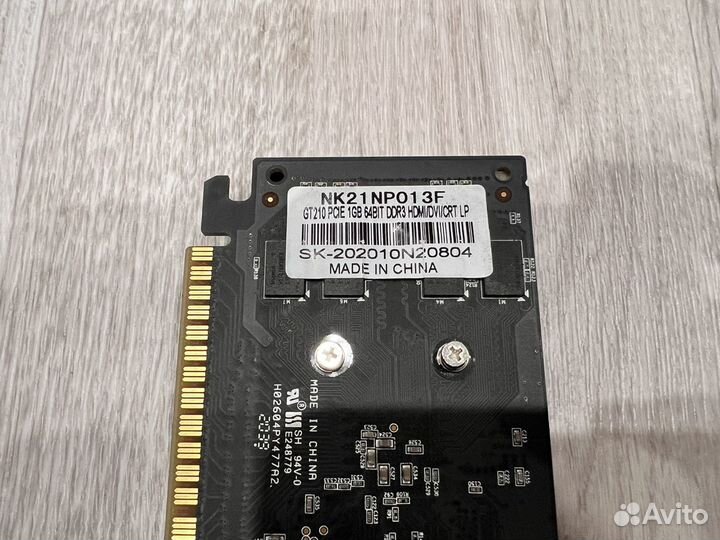 Видеокарта nvidia Ninja GeForce GT 210 1GB