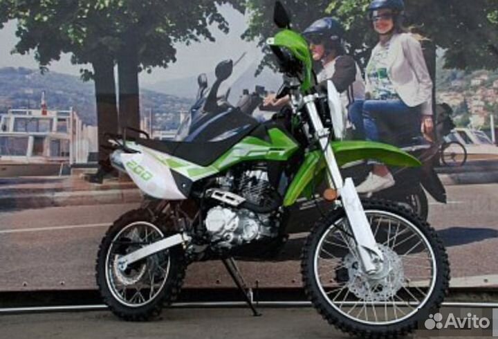 Мотоцикл racer RC200GY-C2 enduro зелёный