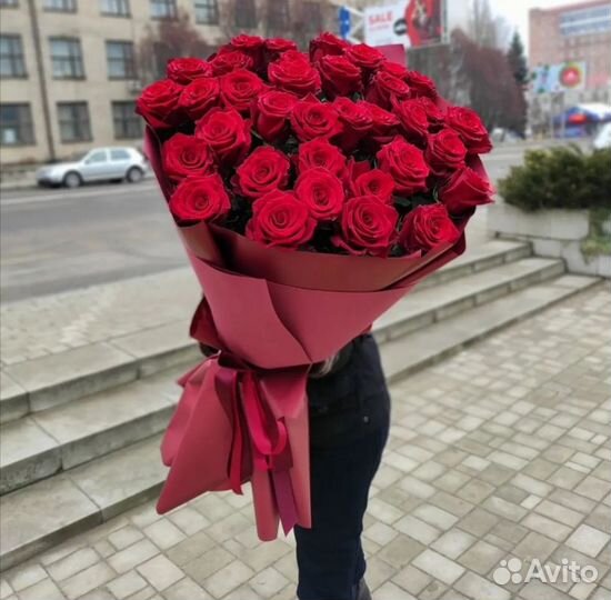 Букеты красных Роз