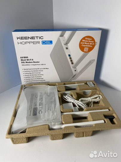 Новый Wi-Fi роутер Keenetic Hopper DSL (KN-3610)