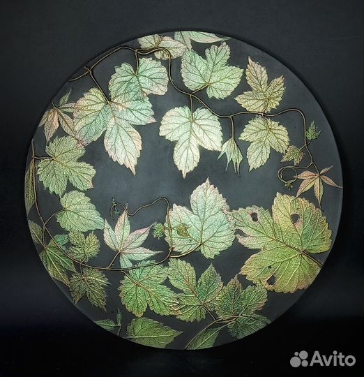 Декоративное панно, ботанический барельеф