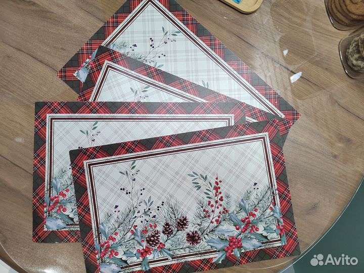 Салфетки сервировочные / плейсматы праздничные