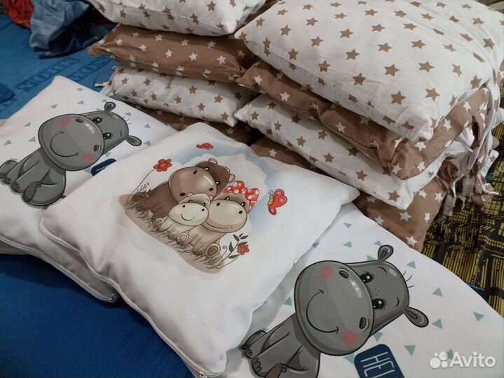 Бортики подушки в детскую кроватку