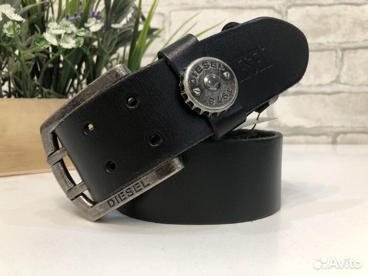 Мужской кожаный ремень diesel