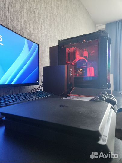 Sony PS4 slim 1tb 2Геймпада Диски