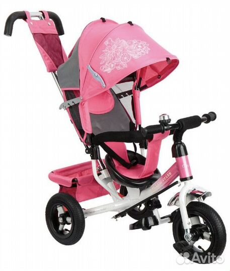 Детский трёхколёсный велосипед с ручкой Capella