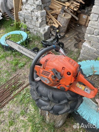Бензопила хускварна 555 на запчасти