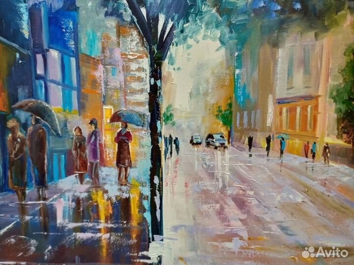 Картина маслом-настоящие