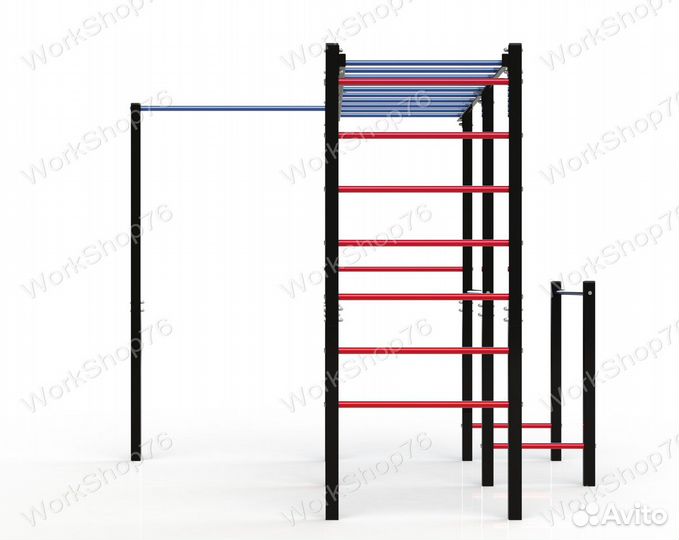 Уличный спортивный комплекс турник брусья