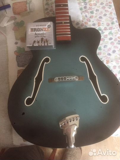 Акустическая гитара Орфей реставрация и апгрейд