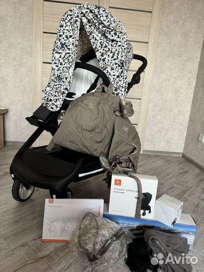 Коляска stokke trailz 3 в 1 v6