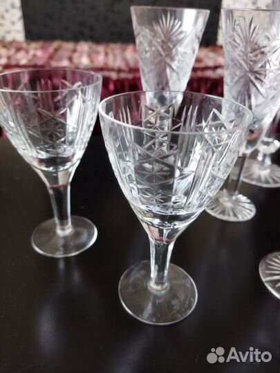 Фужеры хрустальные СССР