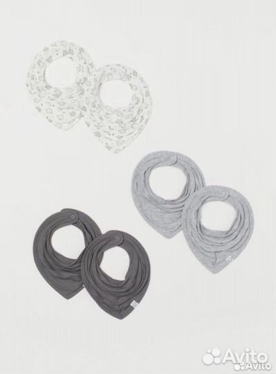 Новые слюнявчики нагрудники H&M комплект 6 шт