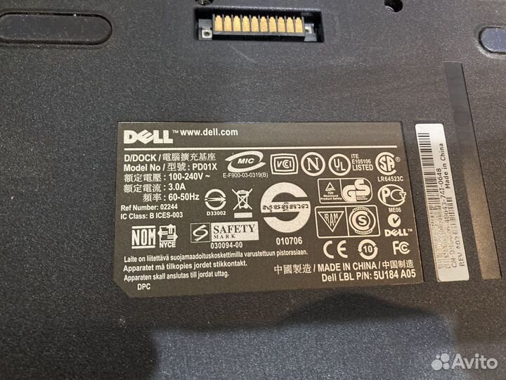 Ноутбук Dell precision m4300 + док PD01X PCI слот