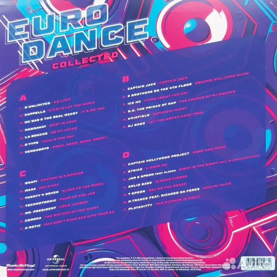 Various Artists Eurodance Collected 2LP