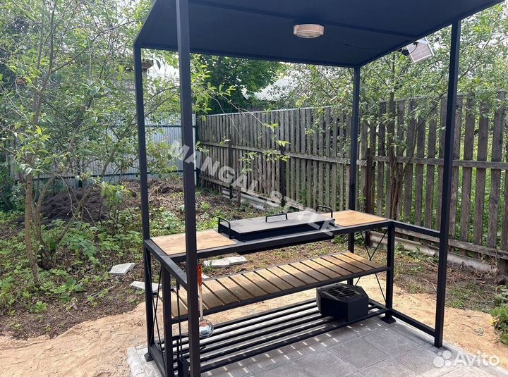 Мангал с крышей