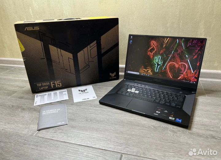 Asus i7-11370H, RTX 3070, 32Гб, SSD 512Гб