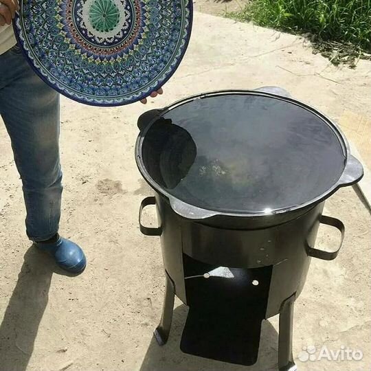 Чугунный казан с печкой (Узбекистан )